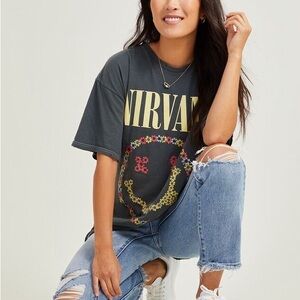 Oversized Nirvana Graphic T-Shirt